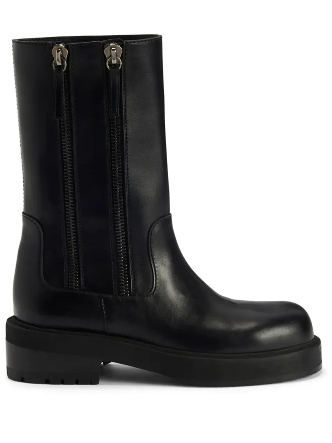 Giuseppe Zanotti Giuseppe Zanotti Foustine レザー アンクルブーツ - ブラックの商品画像