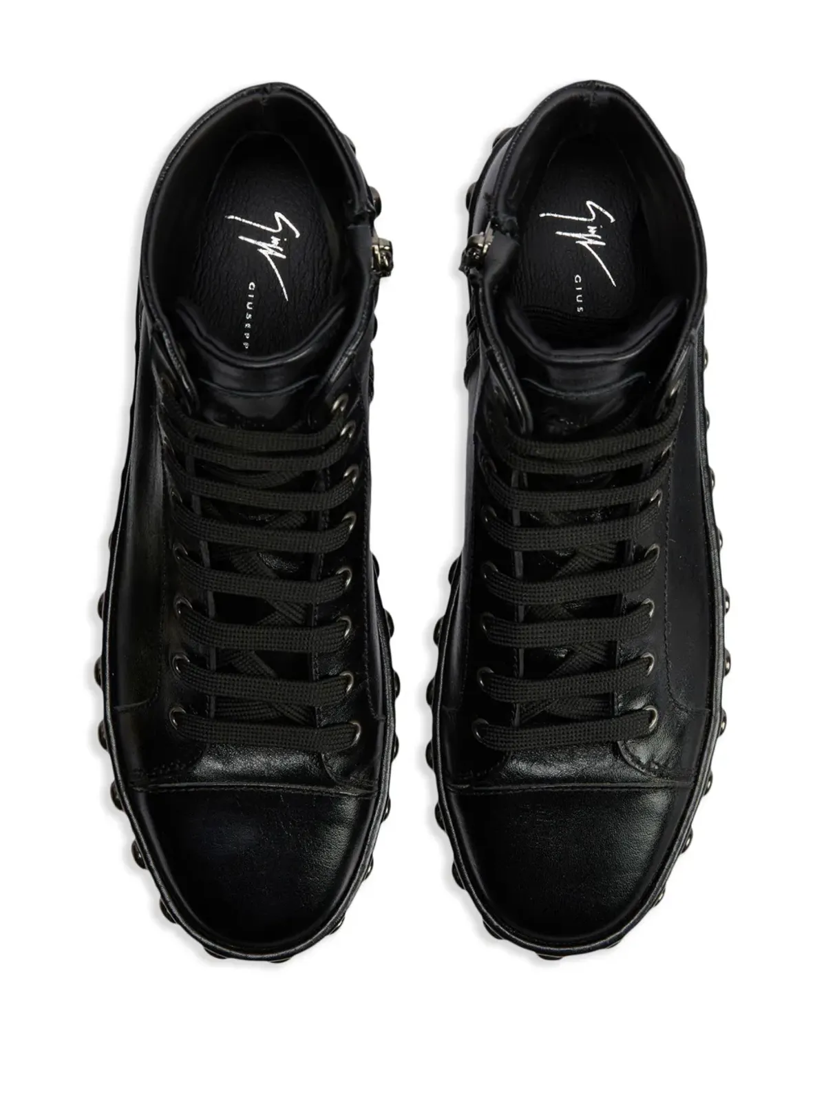 Giuseppe Zanotti GZ-City レザー ハイトップ スニーカー - 画像4