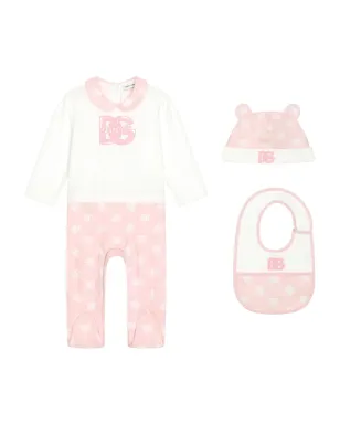 Dolce & Gabbana Kids ロゴプリント ギフトセット - ホワイト - サムネイル1