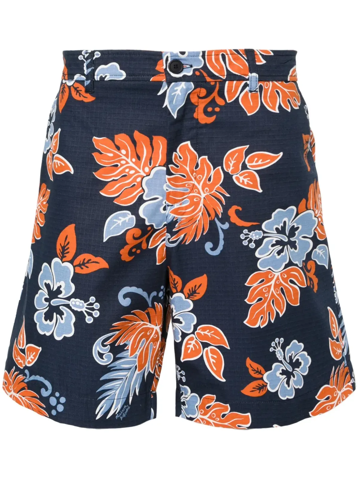 Maison Kitsuné 花柄プリントリップストップショーツ - ブルー - 画像1