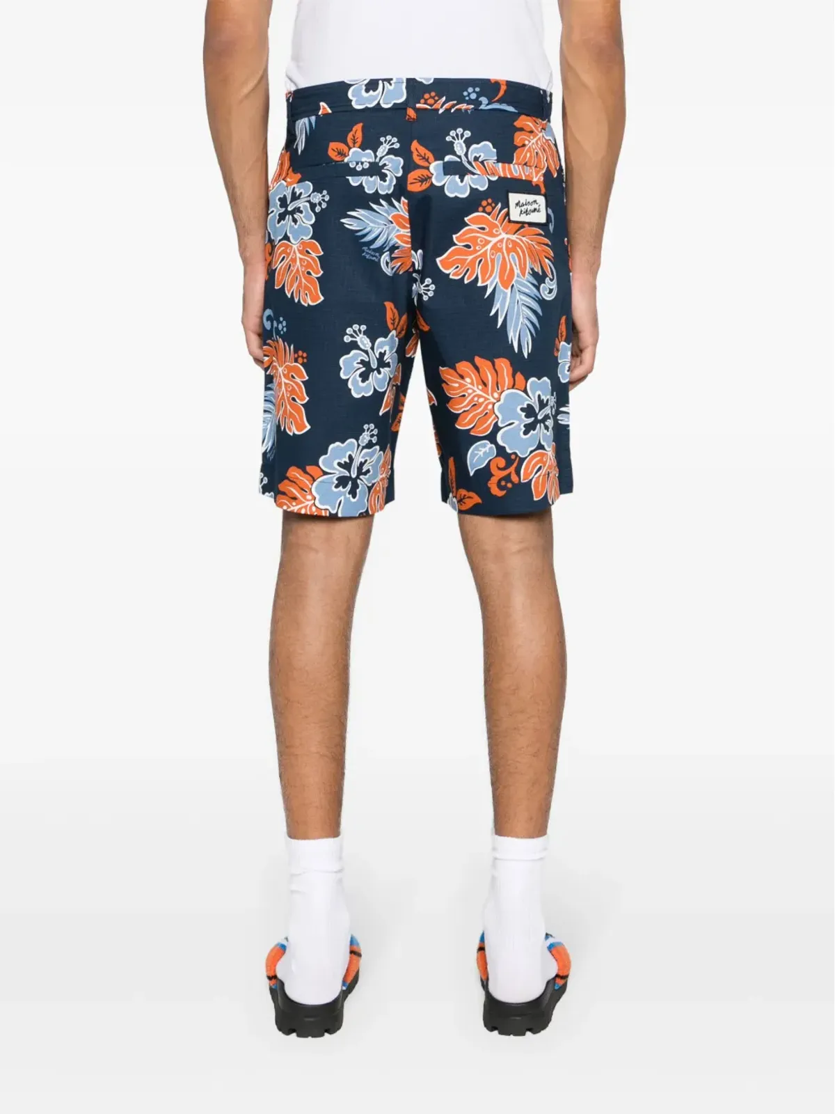 Maison Kitsuné 花柄プリントリップストップショーツ - ブルー - 画像4