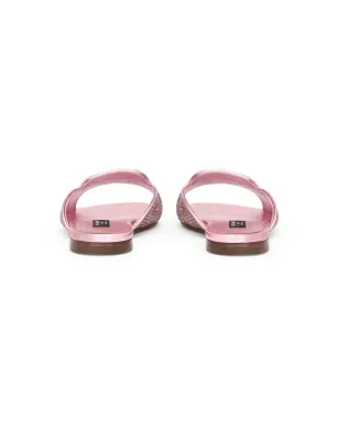 Dolce & Gabbana Kids DG ラインストーン サンダル - ピンク - サムネイル3