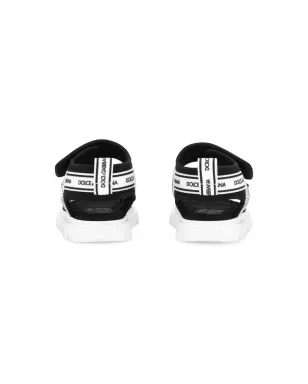 Dolce & Gabbana Kids ロゴプリントサンダル ブラック - サムネイル3
