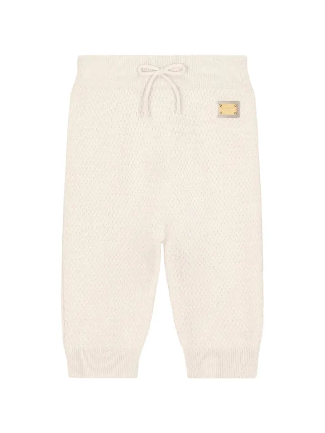 Dolce & Gabbana Kids Dolce & Gabbana Kids バスケットウェーブ・ステッチパンツ - ネチュラルの商品画像