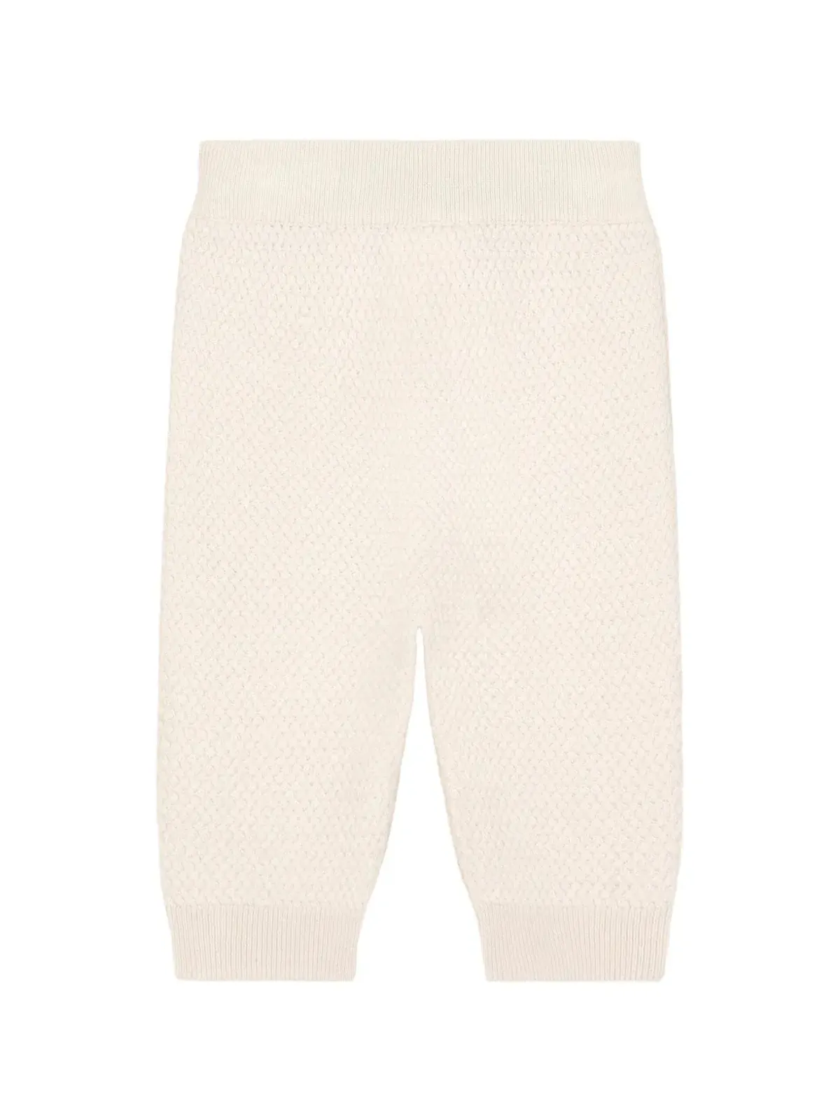 Dolce & Gabbana Kids バスケットウェーブ・ステッチパンツ - ネチュラル - 画像2