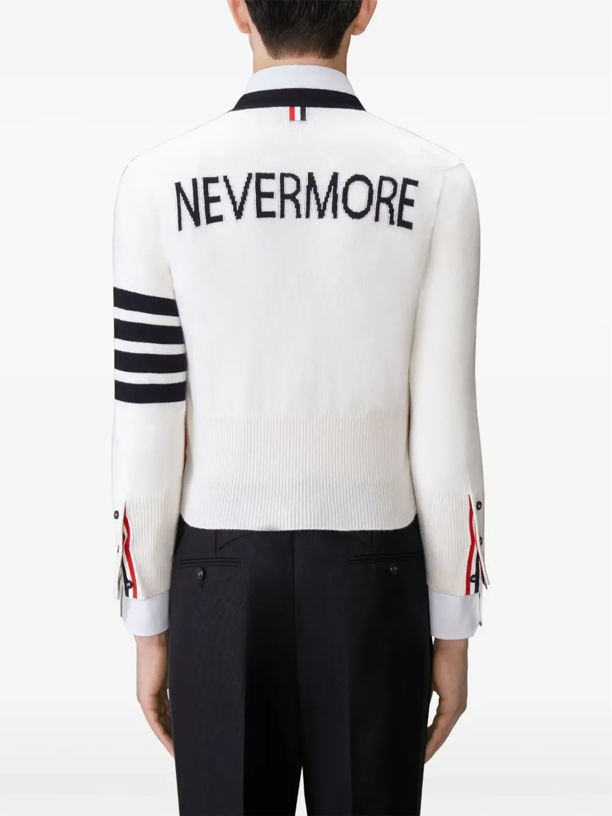 Thom Browne ストライプ柄カーディガン - 画像5