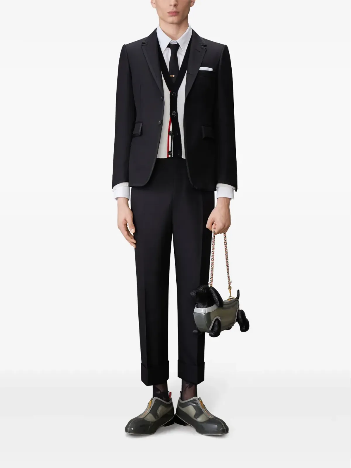 Thom Browne ストライプ柄カーディガン - 画像2