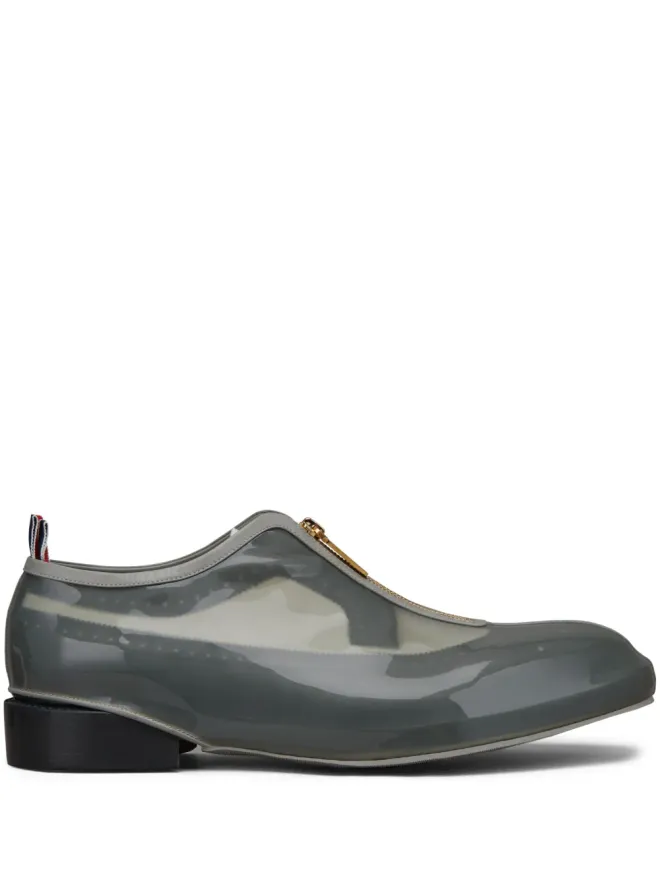 Thom Browne Thom Browne 取り外し可能な透明パネルを備えたオックスフォードシューズ - ブラックの商品画像