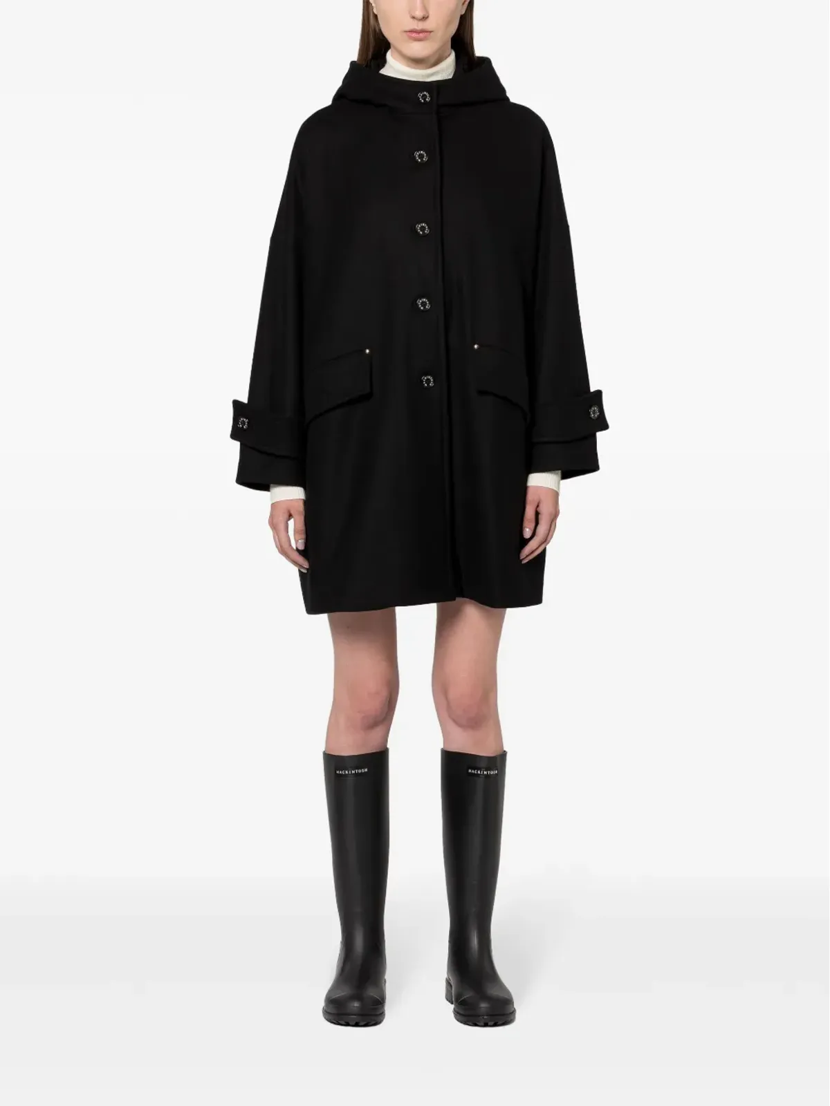 Mackintosh ハンビー・フード付きオーバーコート - 画像3