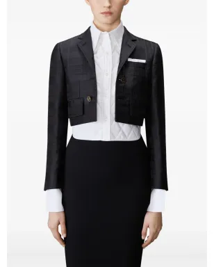 Thom Browne レイヤードジャケット ブラック - サムネイル3