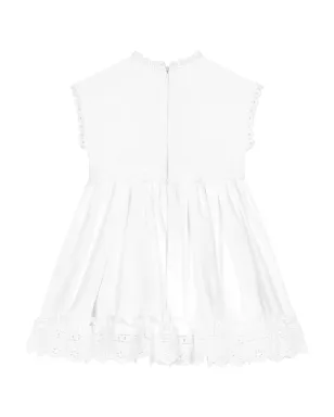 Dolce & Gabbana Kids レーストリム コットンドレス - サムネイル2