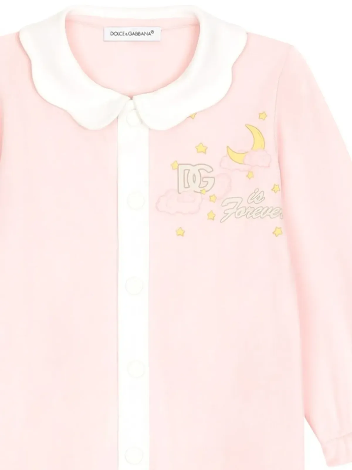 Dolce & Gabbana Kids スローガンプリント ロンパースセット - ピンク - 画像2