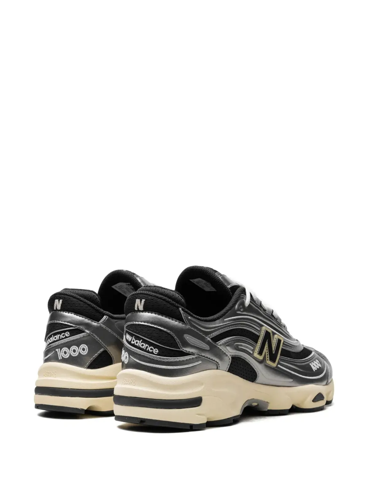 New Balance 1000 メタリック スニーカー - シルバー - 画像3