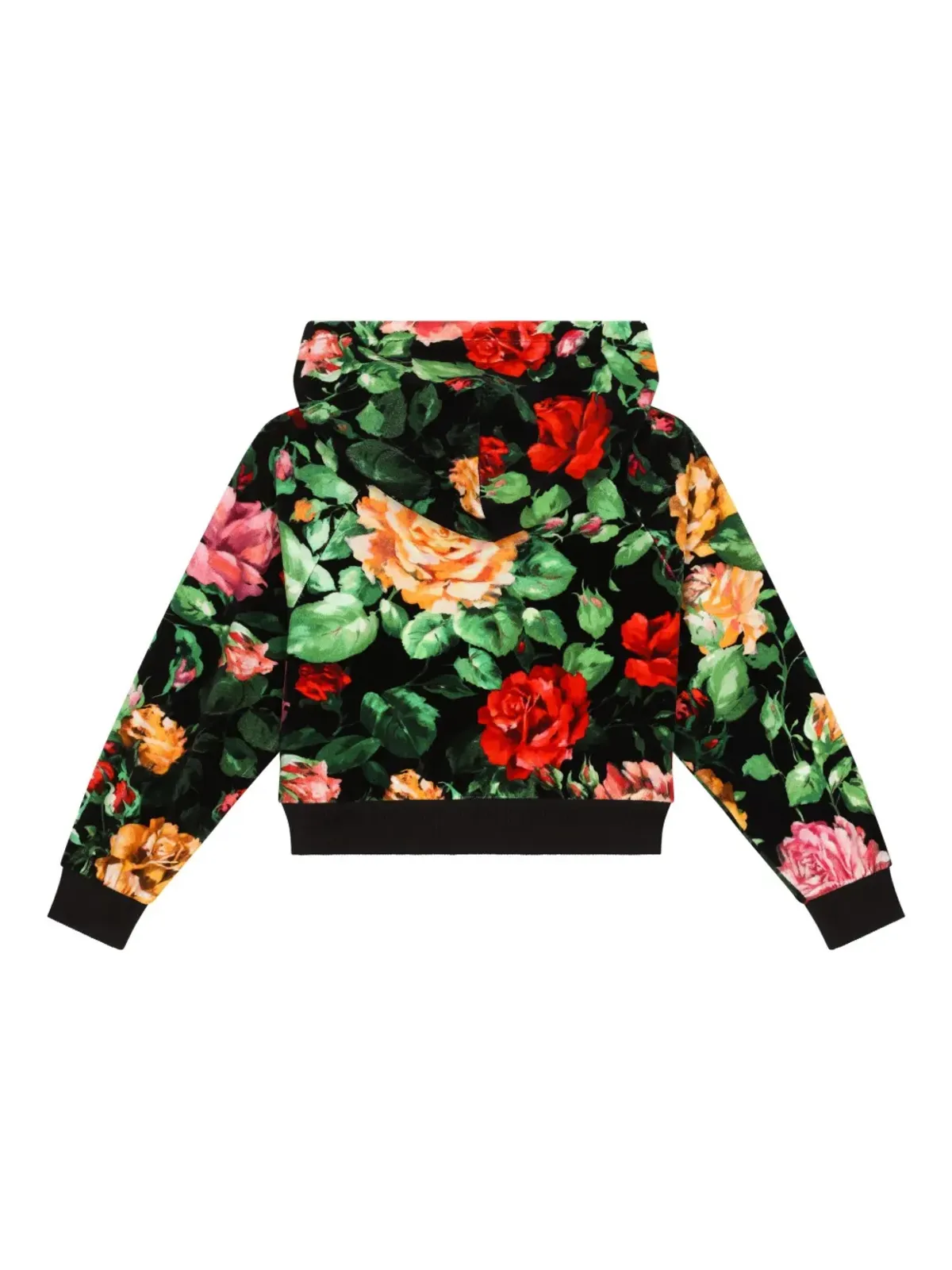 Dolce & Gabbana Kids ローズプリント フーディ - 画像2