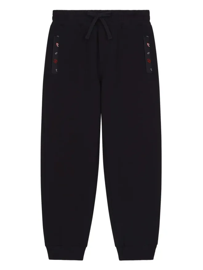 Dolce & Gabbana Kids Dolce & Gabbana Kids バンダナ柄トラックパンツ ブルーの商品画像