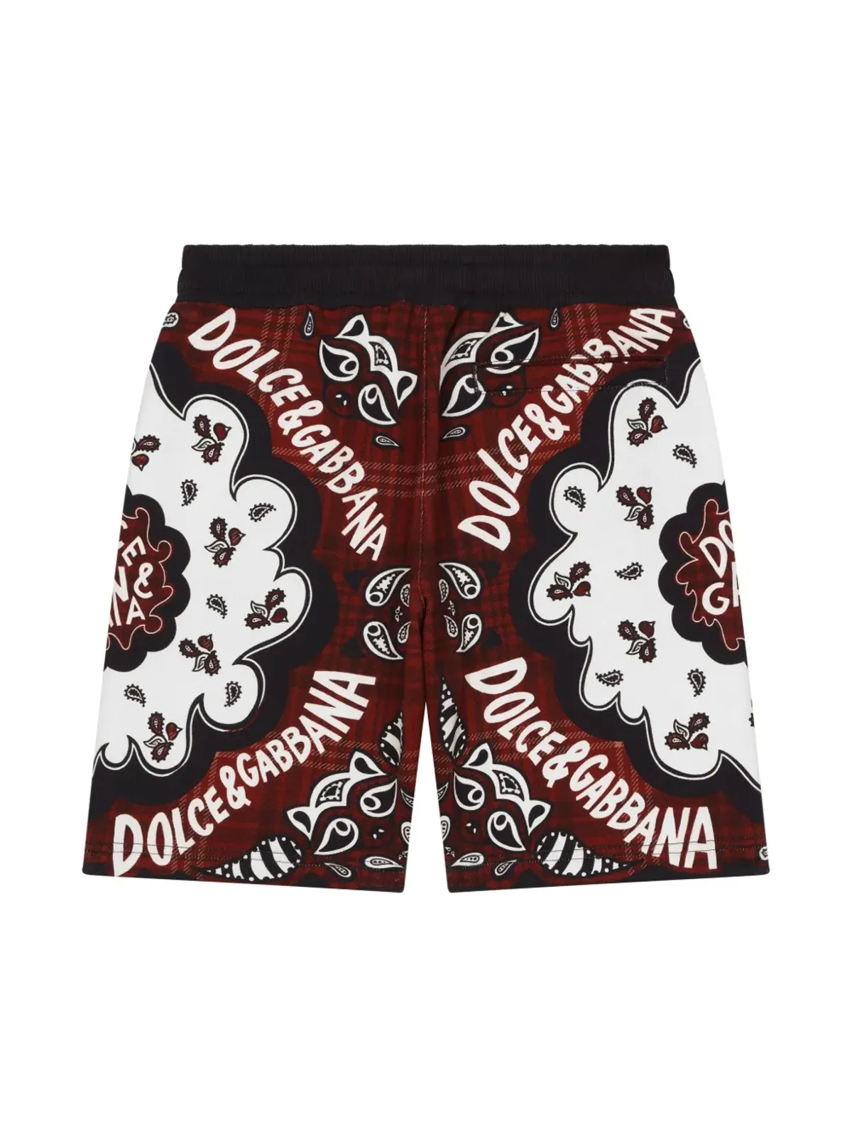 Dolce & Gabbana Kids バンダナ柄ショーツ レッド - 画像2