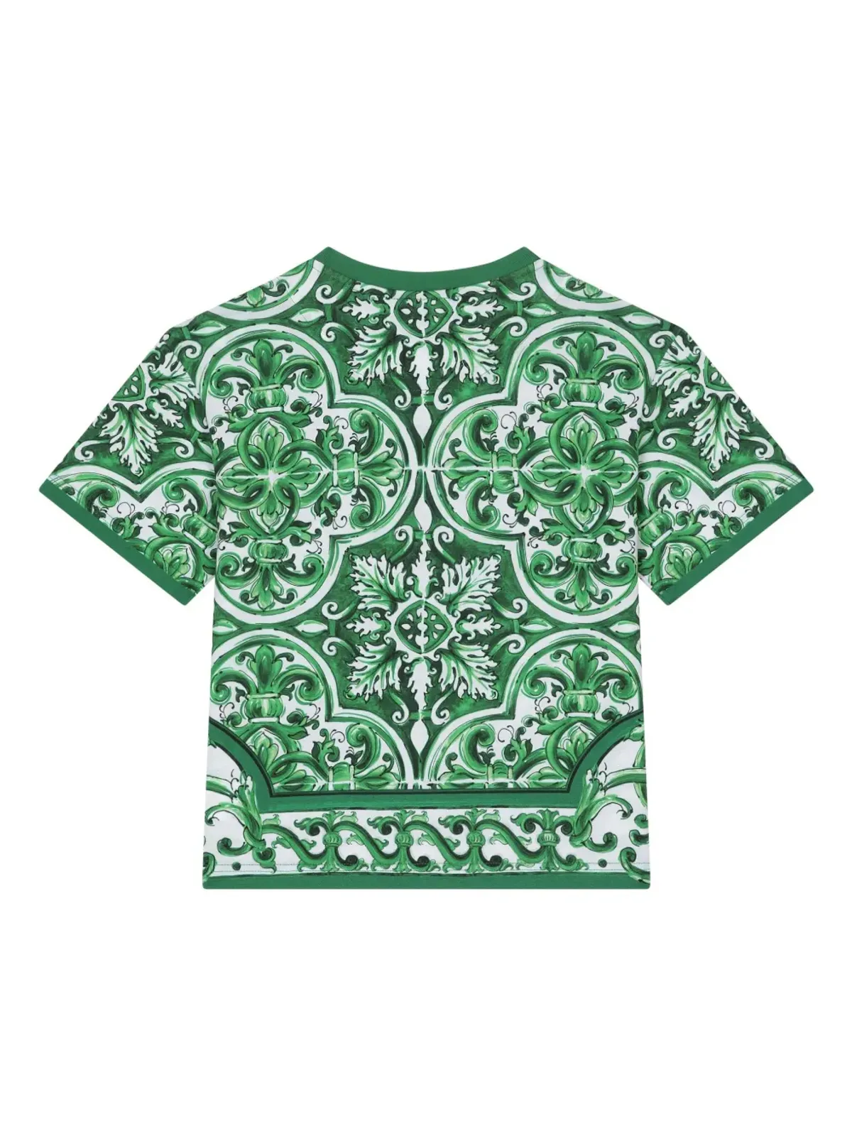 Dolce & Gabbana Kids マジョリカプリント Tシャツ - 画像2