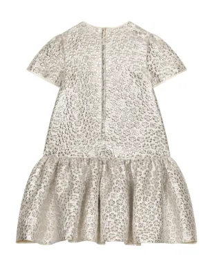 ビンテージ Dolce & Gabbana Kids ブロケードジャカード ドレス - シルバー - サムネイル2