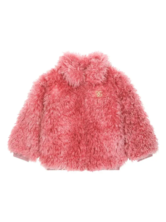 Dolce & Gabbana Kids Dolce & Gabbana Kids DGロゴ フェイクファー コートの商品画像