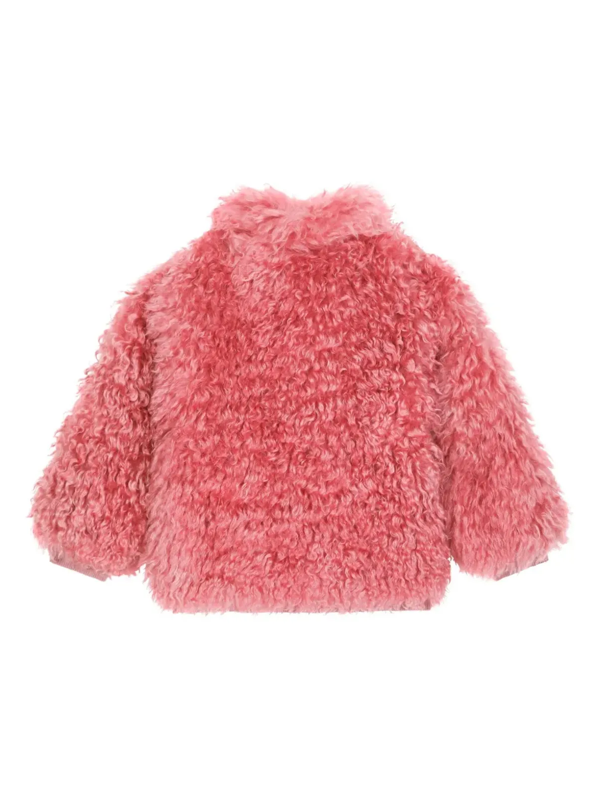 Dolce & Gabbana Kids DGロゴ フェイクファー コート - 画像2