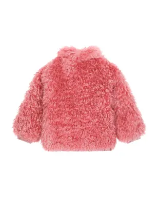 Dolce & Gabbana Kids DGロゴ フェイクファー コート - サムネイル2