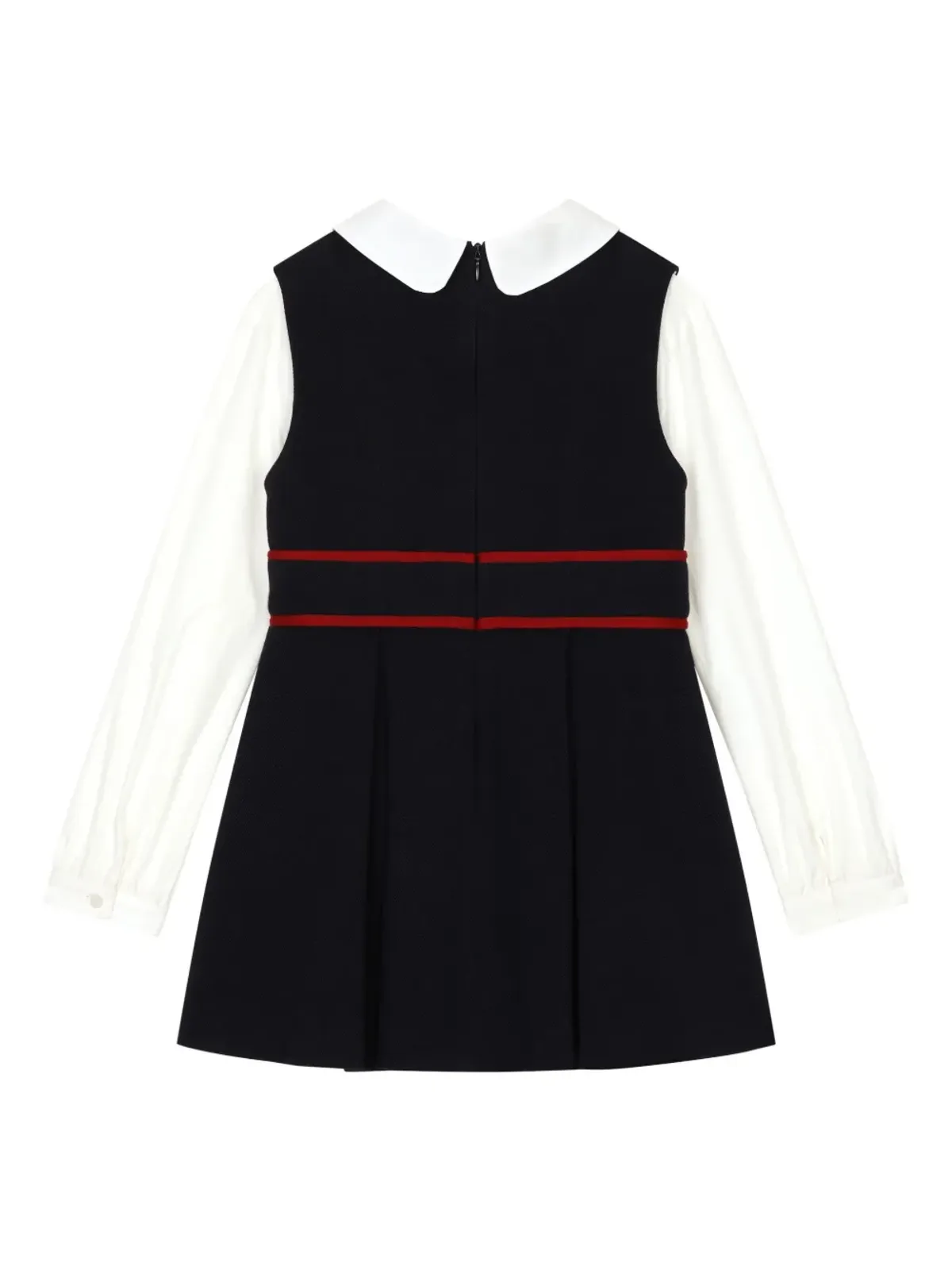 Dolce & Gabbana Kids ピケポプリン ドレス ブルー - 画像2