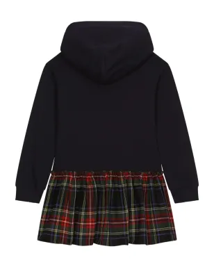 Dolce & Gabbana Kids タータン柄ジャージードレス ブラック - サムネイル2
