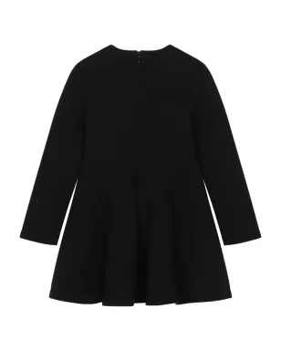 Dolce & Gabbana Kids ロゴ入りコットン ワンピース - ブラック - サムネイル2