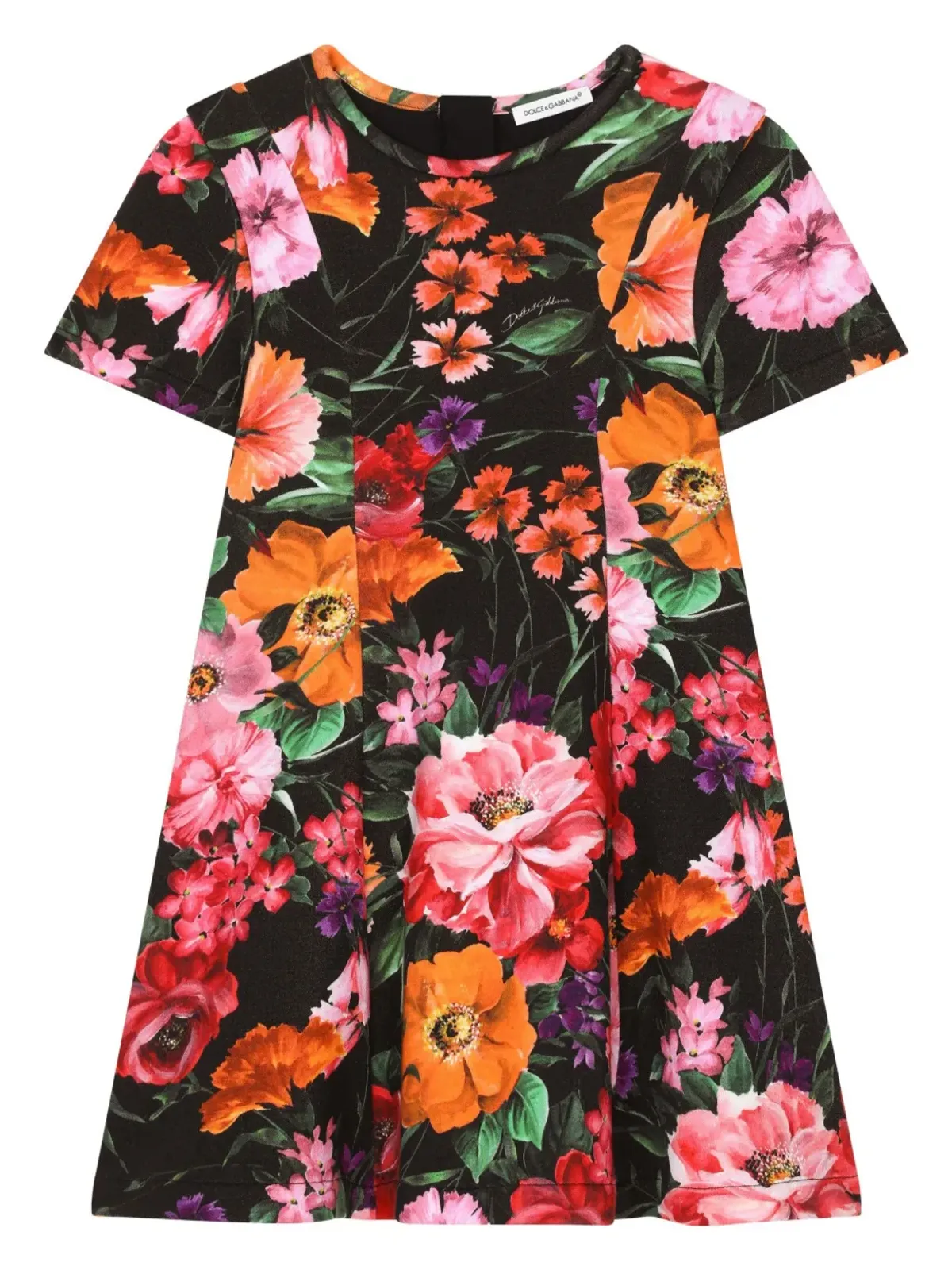 Dolce & Gabbana Kids ネオプレン ドレス - ブラック - 画像1
