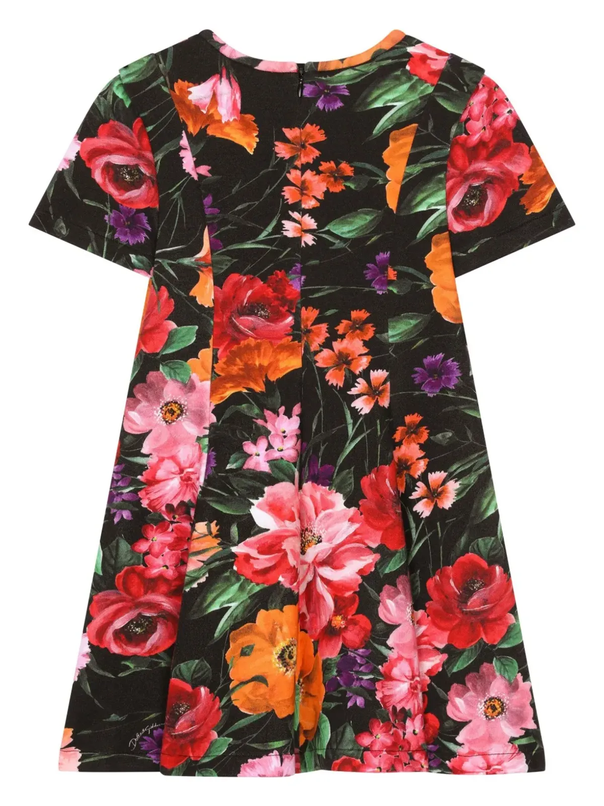 Dolce & Gabbana Kids ネオプレン ドレス - ブラック - 画像2