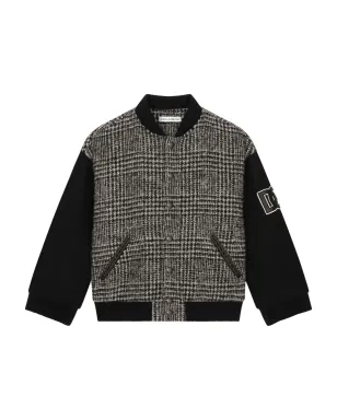 Dolce & Gabbana Kids ロゴアップリケ ボンバー ジャケット - グレー - サムネイル1