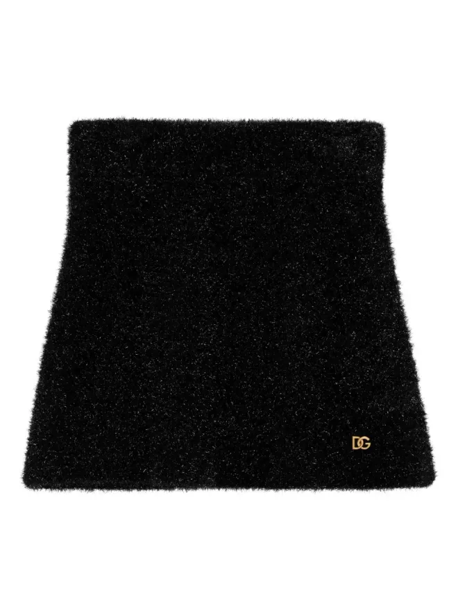 Dolce & Gabbana Kids Dolce & Gabbana Kids アップリケロゴ スカート ブラックの商品画像