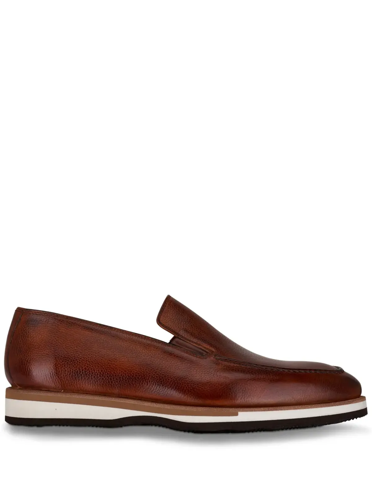 Bontoni Passegio レザー ローファー ブラウン - 画像1
