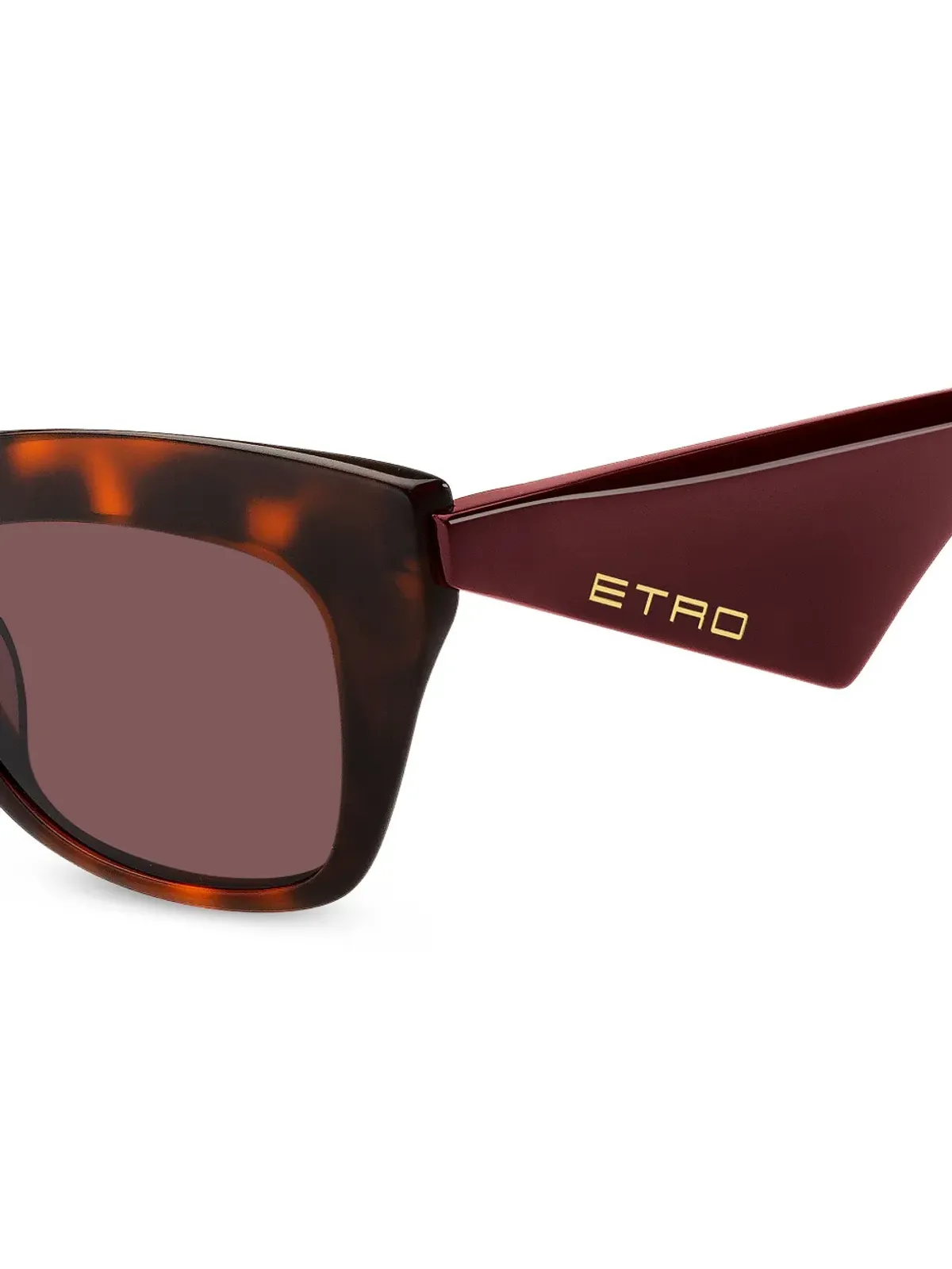 ETRO べっ甲風キャットアイサングラス ブラウン - 画像3