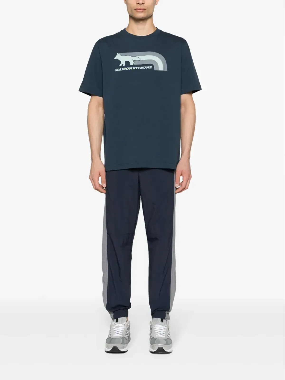Maison Kitsuné フォックスモチーフ コットン Tシャツ - 画像2