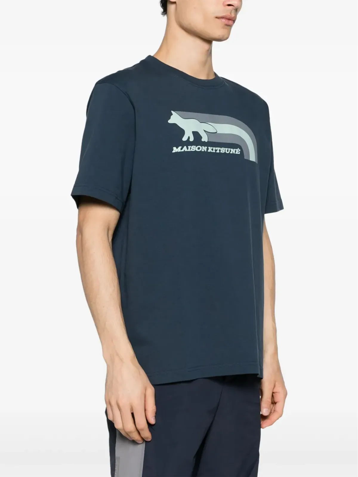 Maison Kitsuné フォックスモチーフ コットン Tシャツ - 画像3