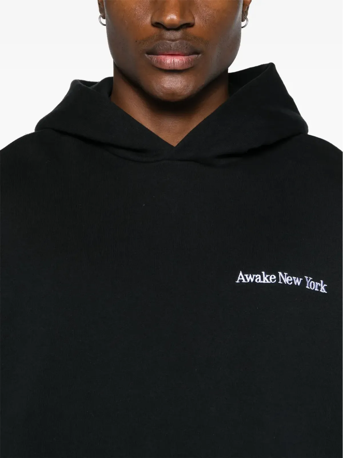 Awake NY ロゴ刺繍コットンパーカー - 画像5