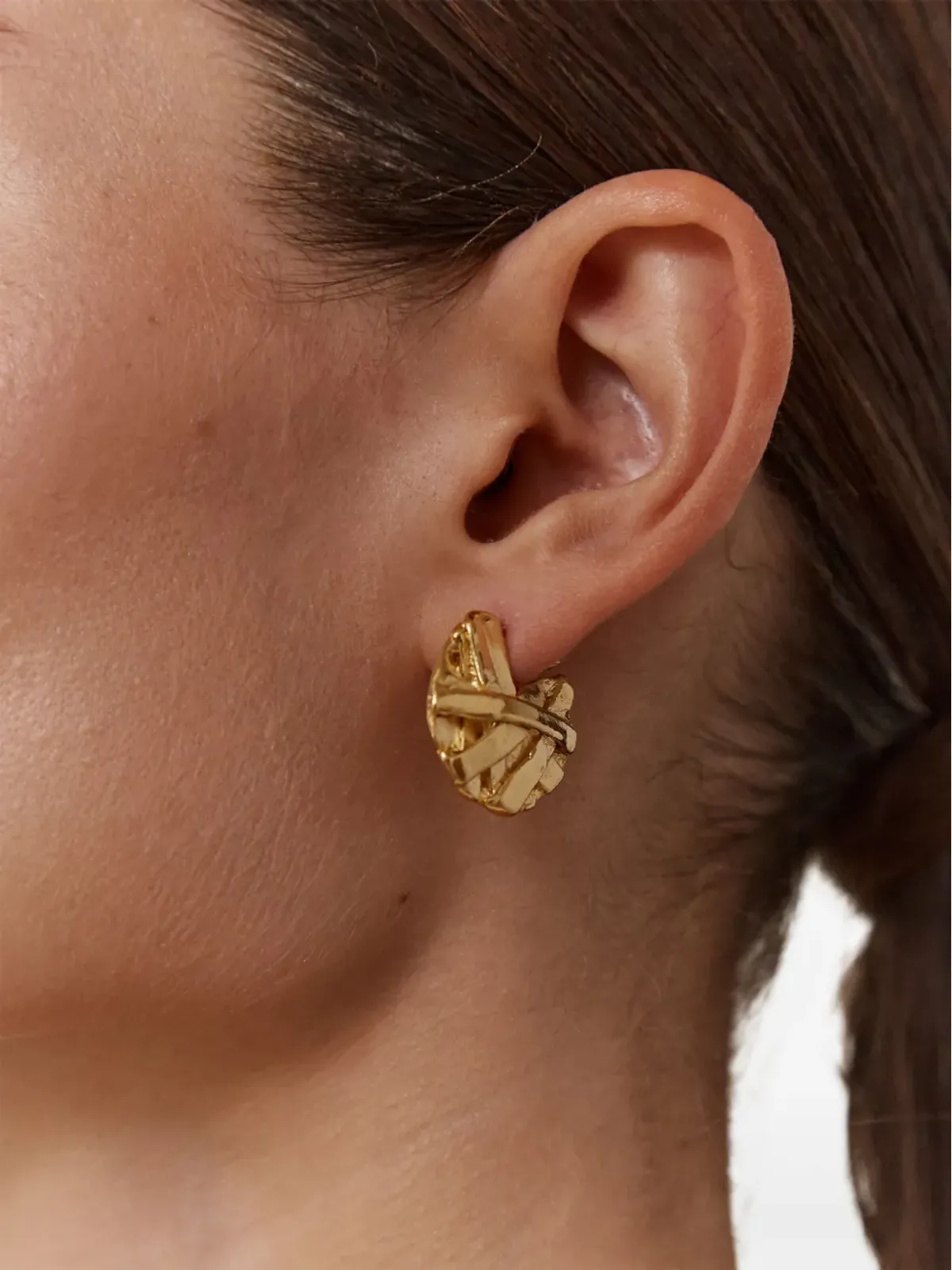 Paola Sighinolfi アイコン小さめフープピアス - Gold - 画像3