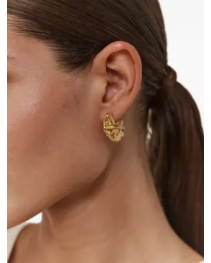 Paola Sighinolfi アイコン小さめフープピアス - Gold - サムネイル4
