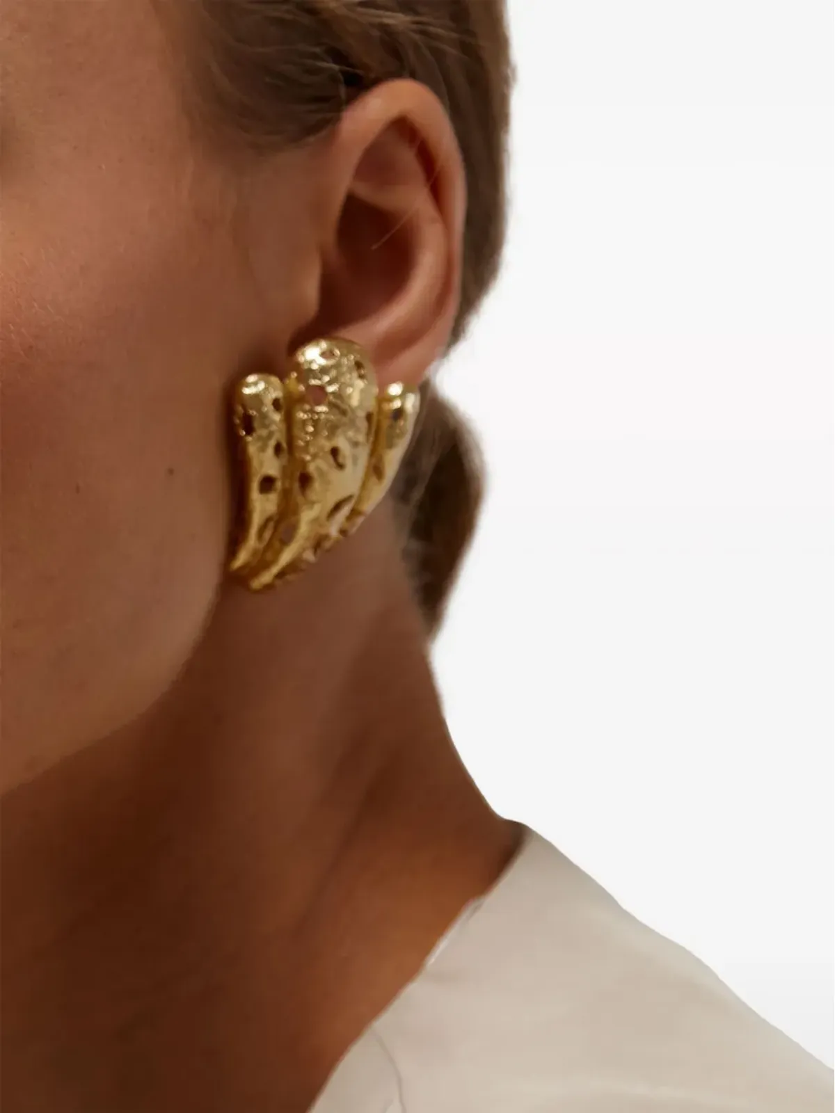 Paola Sighinolfi Lisカットアウトイヤリング - Gold - 画像4