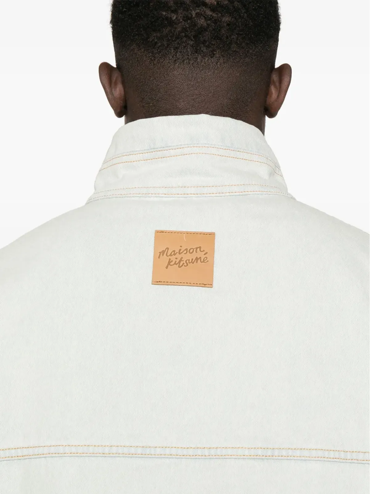 Maison Kitsuné ロゴパッチ デニムジャケット - ブルー - 画像5