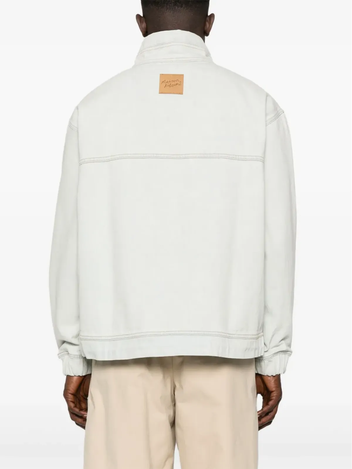 Maison Kitsuné ロゴパッチ デニムジャケット - ブルー - 画像4