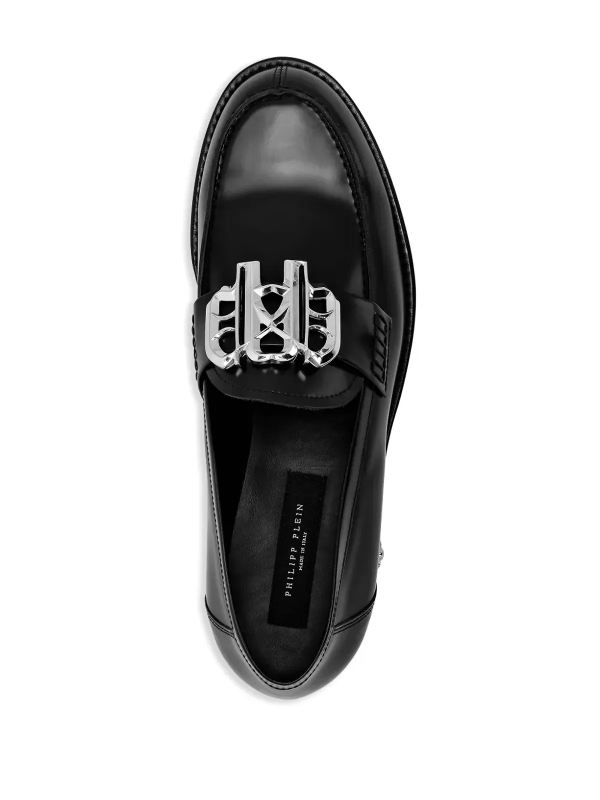 Philipp Plein ロゴプレート レザー ローファー - 画像3