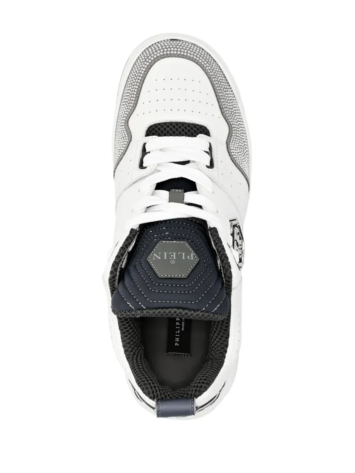 Philipp Plein ヘキサゴンクリスタル ローカットスニーカー - 画像4