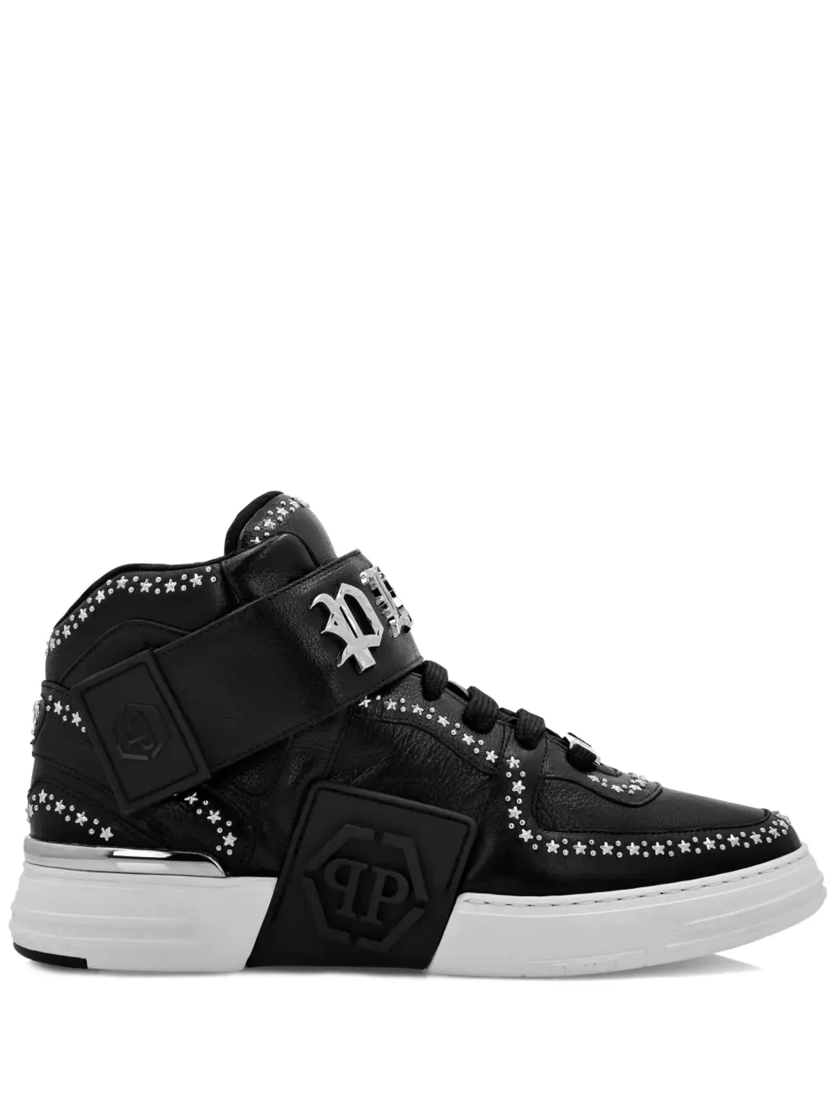 Philipp Plein Gothic Plein ミッドトップスニーカー - ブラック - 画像1