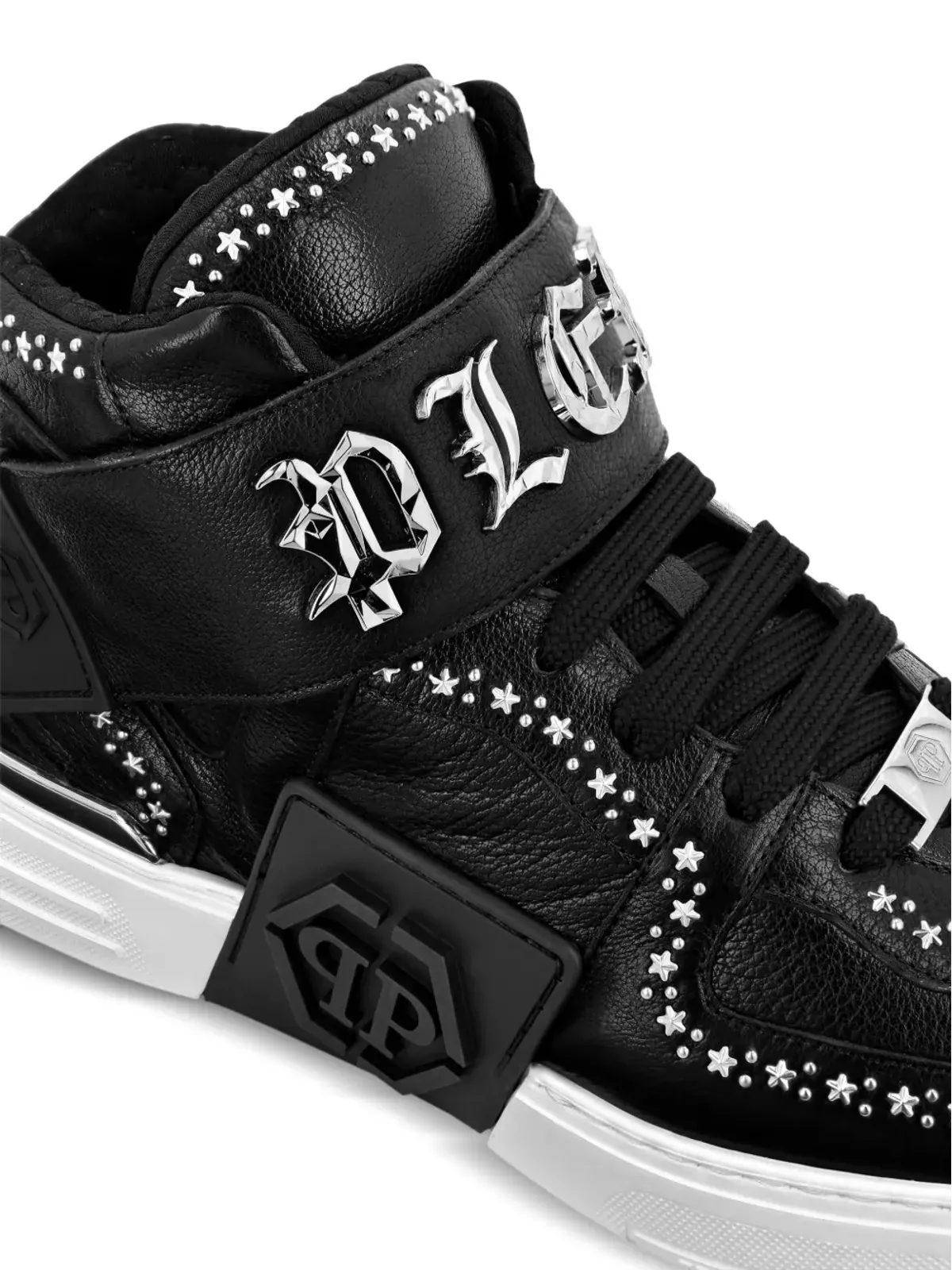 Philipp Plein Gothic Plein ミッドトップスニーカー - ブラック - 画像4