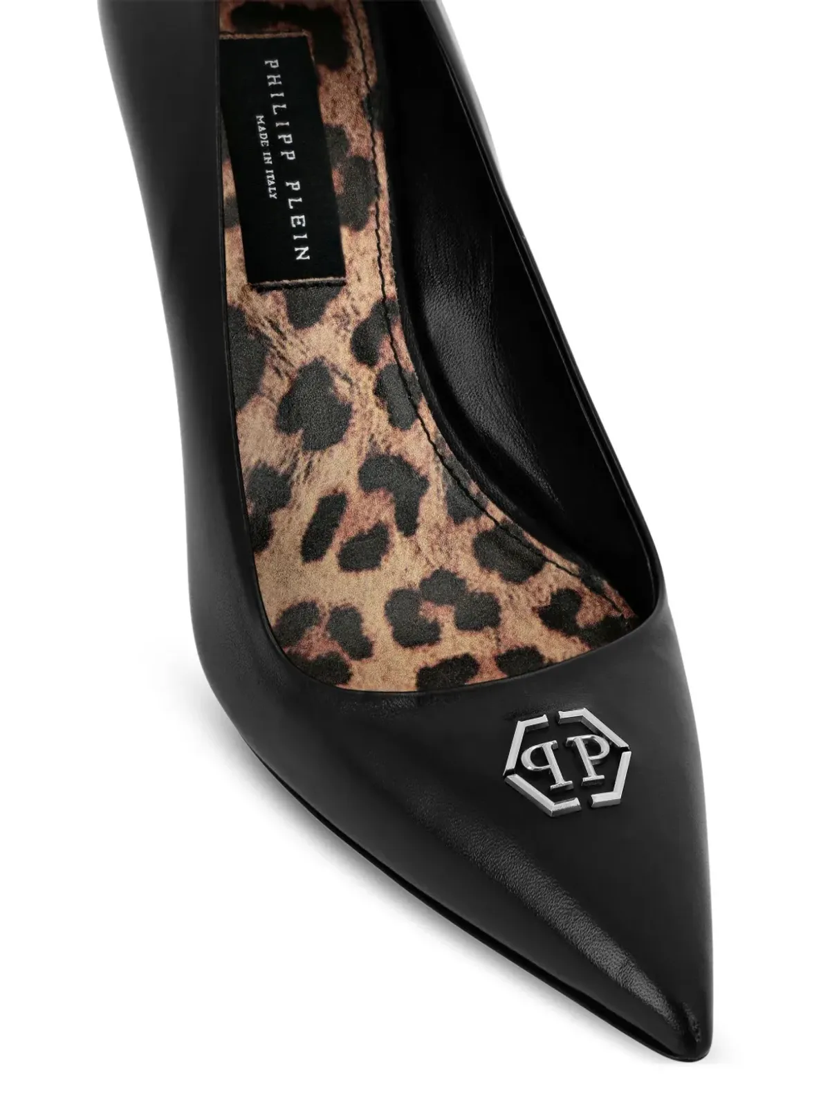 Philipp Plein 120mm デコルテパンプス - ブラック - 画像4