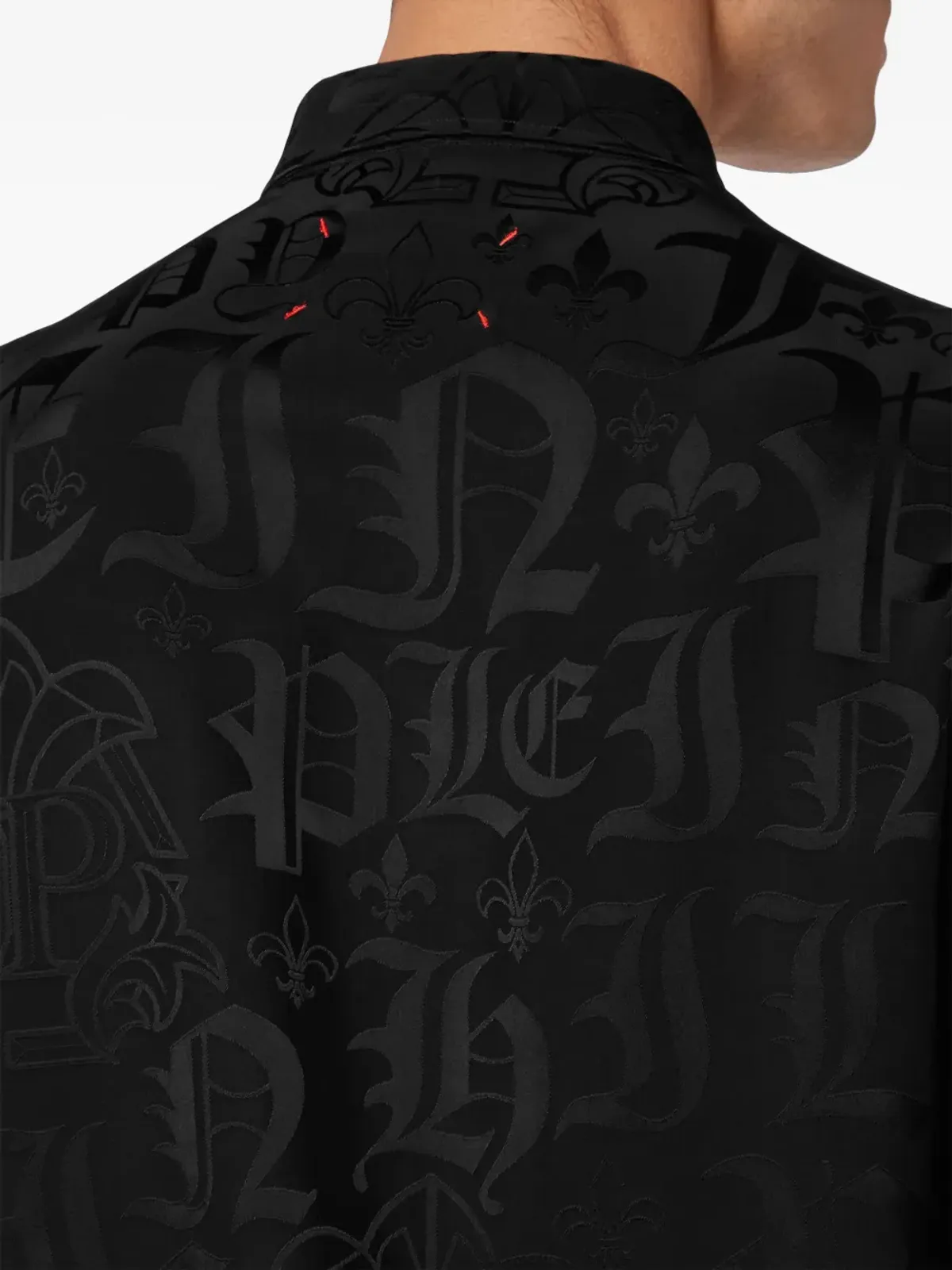 Philipp Plein ゴシック・プレインプリント シャツ - 画像5