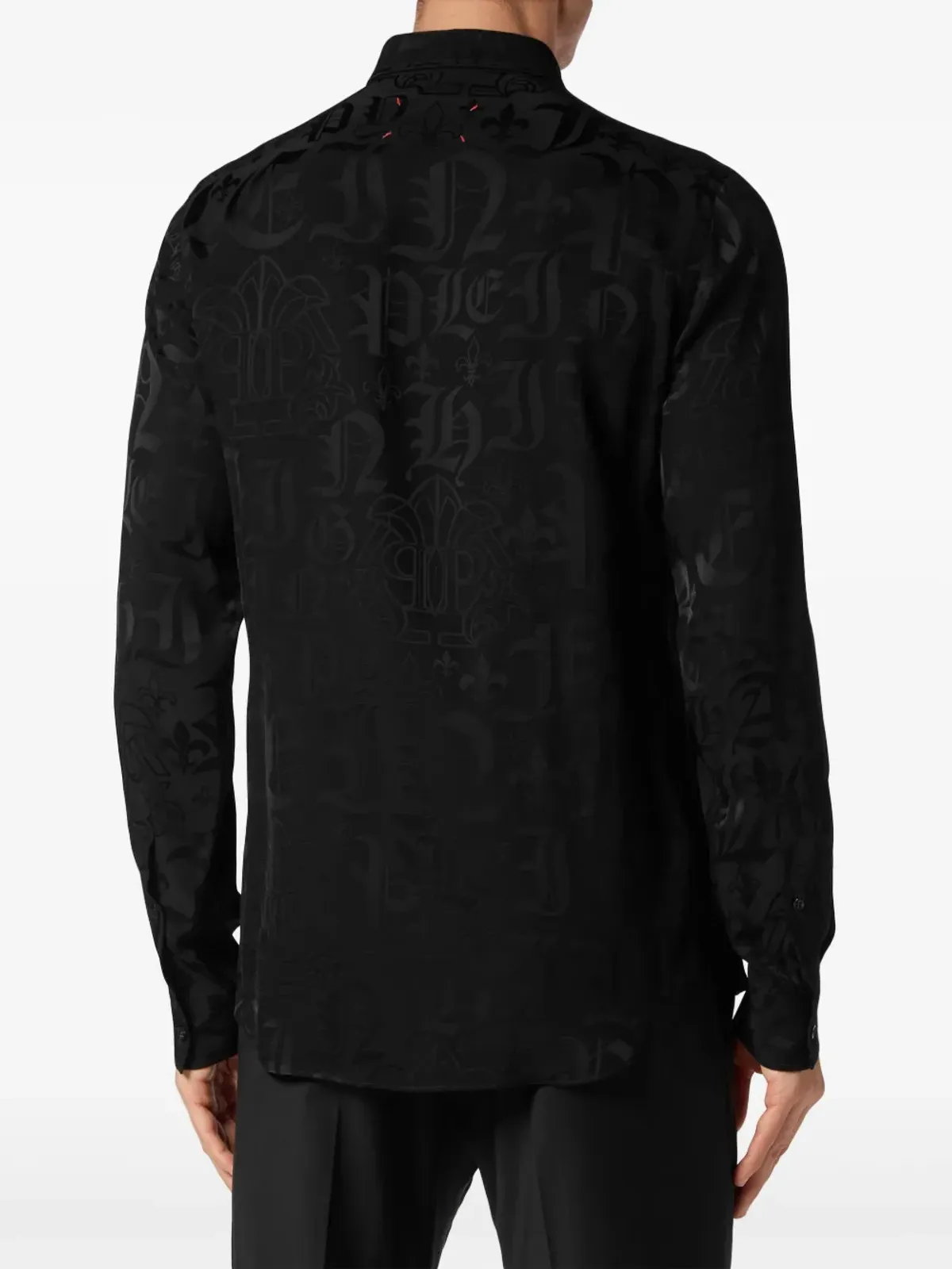 Philipp Plein ゴシック・プレインプリント シャツ - 画像4