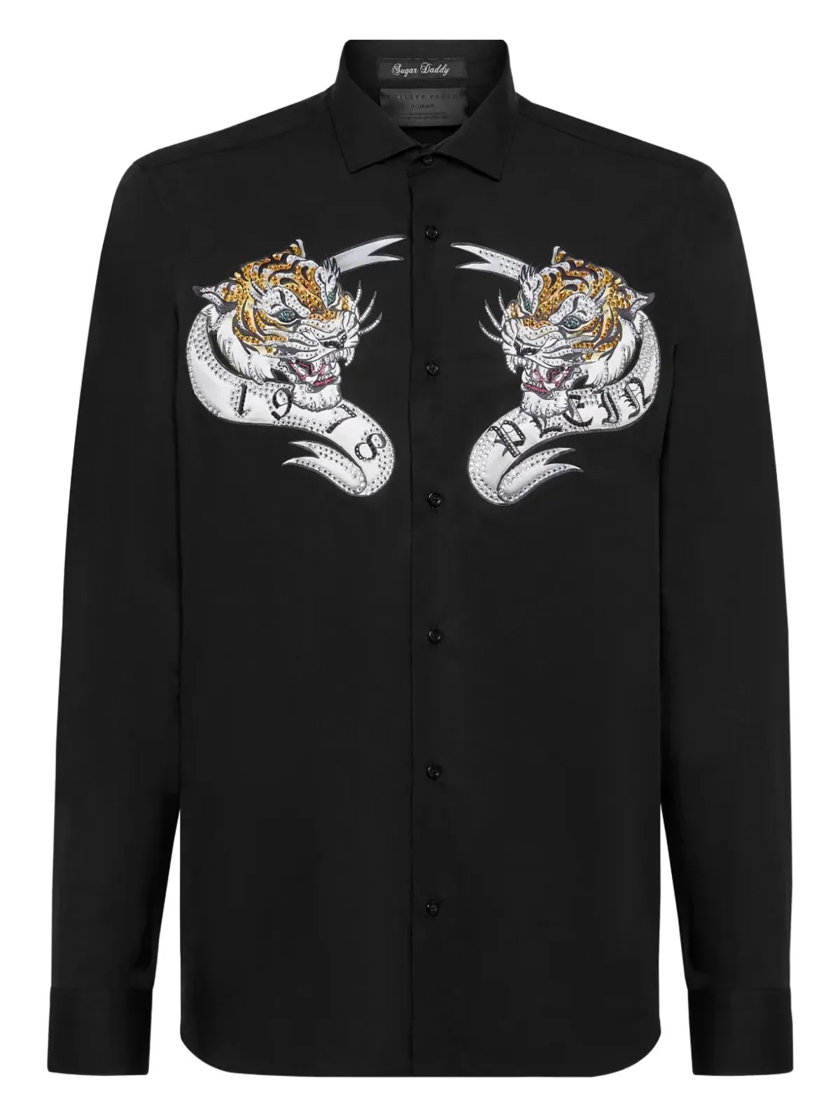 Philipp Plein タイガープリント入り装飾シャツ - 画像2